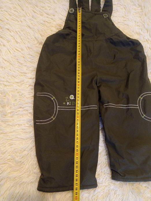 Оливковий весняний бу комбінезон для хлопчика 1-1,5 років