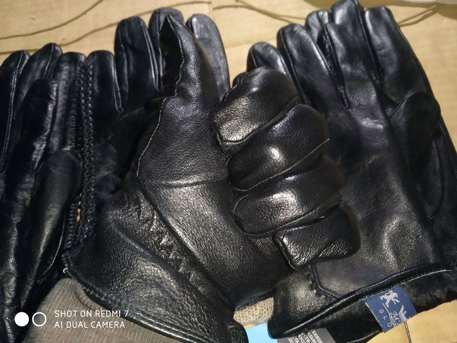 Новые перчатки мужские натуральная кожа Touch screen сенсорные унисекс
