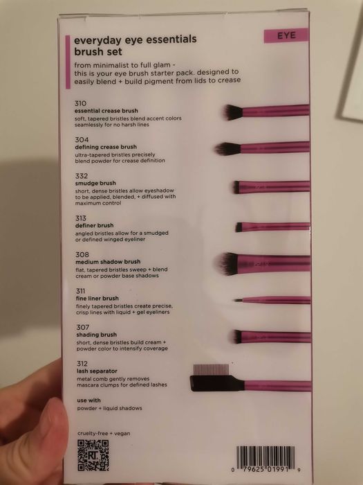 Real Techniques zestaw pędzli nowy