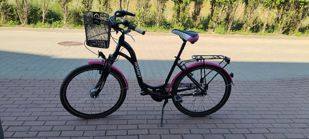 Rower miejski ROMET Expression koła 26 różowy