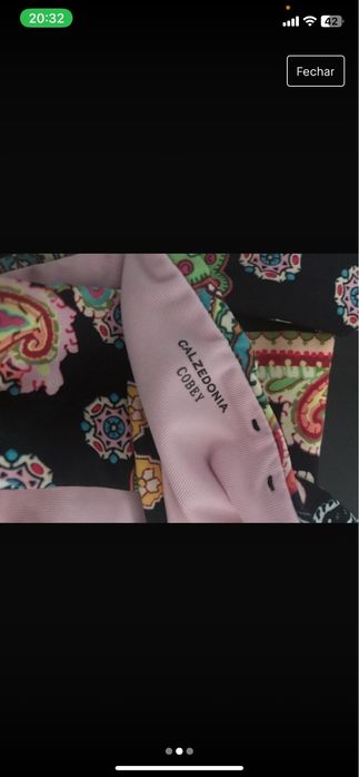 Cueca de biquíni flores