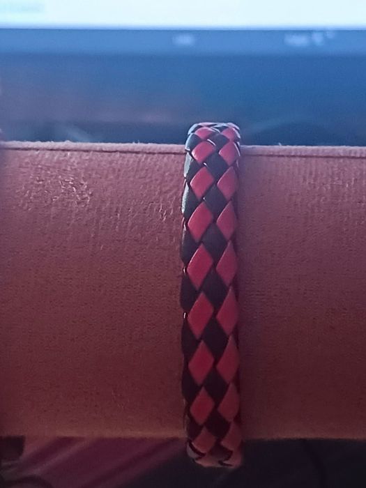 Bransoletka skórzana wykonana ręcznie HandMade męska Unisex