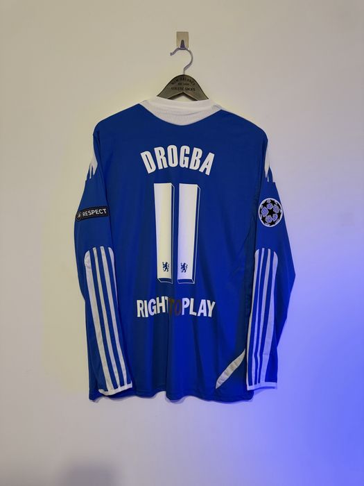 Drogba longslevee Koszulka Vintage retro 2012 Chelsea