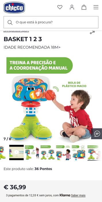 Tabela de basket Chicco