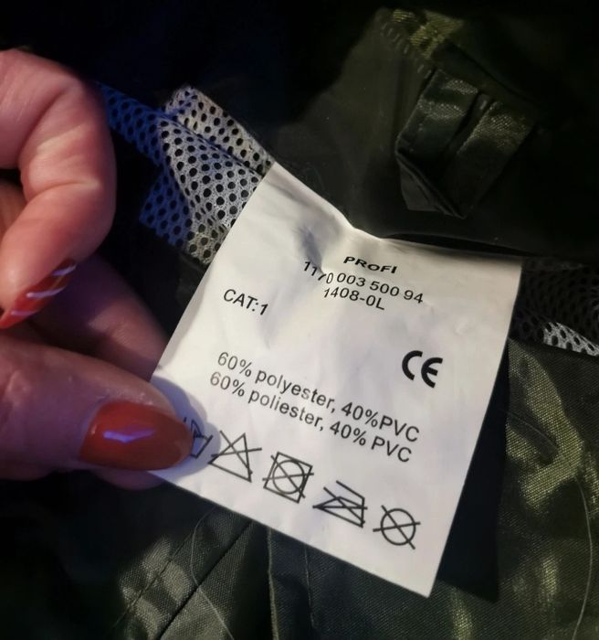 Komplet przeciwdeszczowy zielony rozmiar L