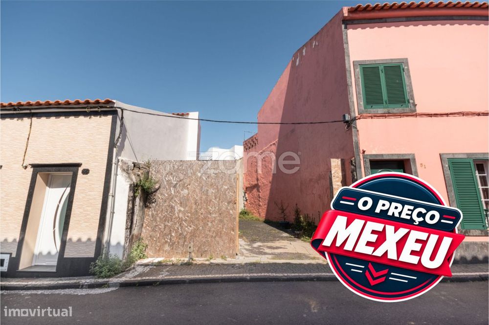 Terreno com Projecto Aprovado para Moradia T3 – Ribeira Grande