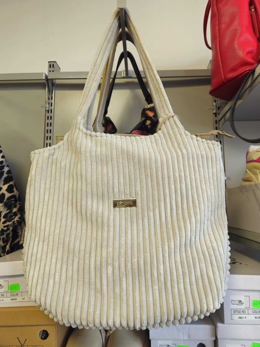 Torba sztruksowa duża, jasno szara Polska !!!