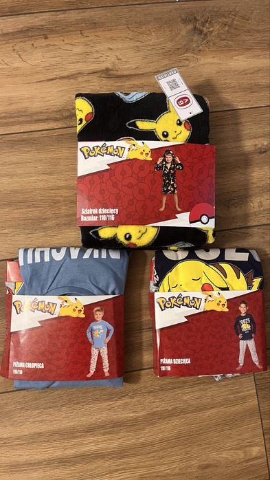 Zestaw pokèmon pizama szlafrok 110/116