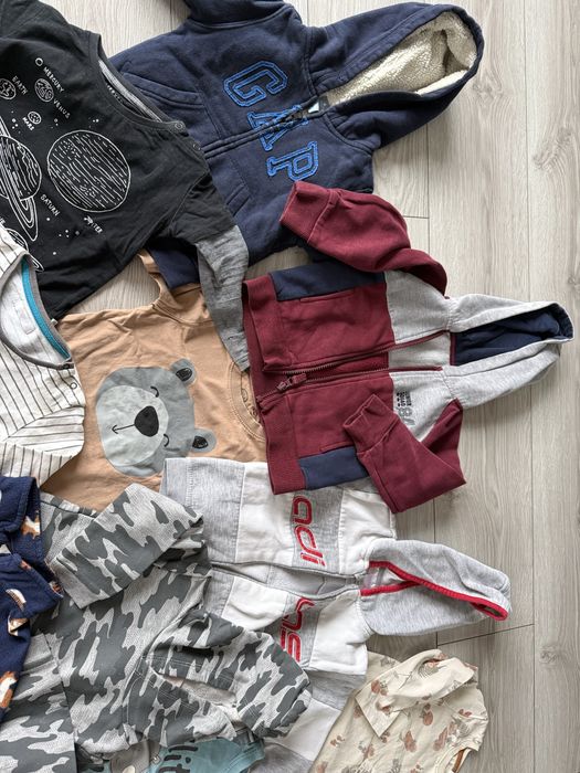 Bluzy bluzki dla chłopca 92 komplet zestaw paczka