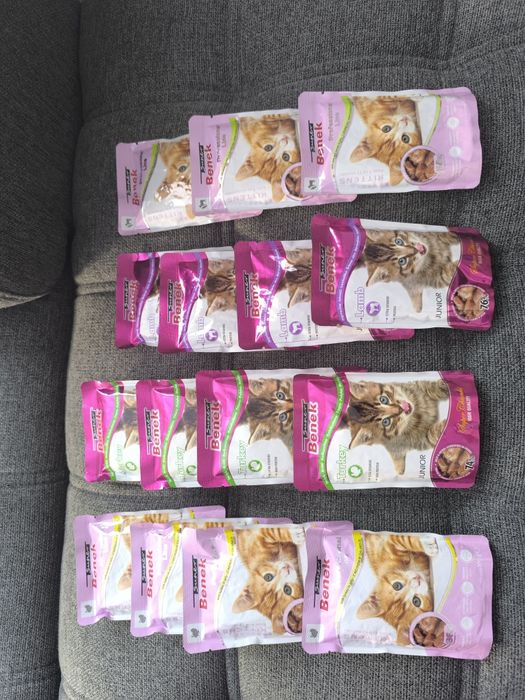 15 szt Karma mokra saszetki dla kota junior Super Benek Professional