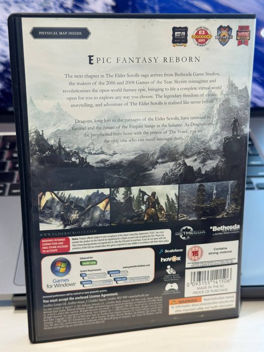 Диск Комплект The Elders Scrolls Skyrim Лицензия в отличном состоянии