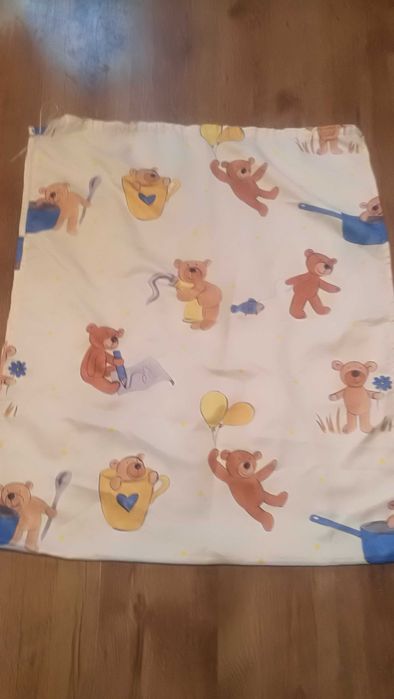 2 zasłonki firanki dziecięce 70 x 90 w misie
