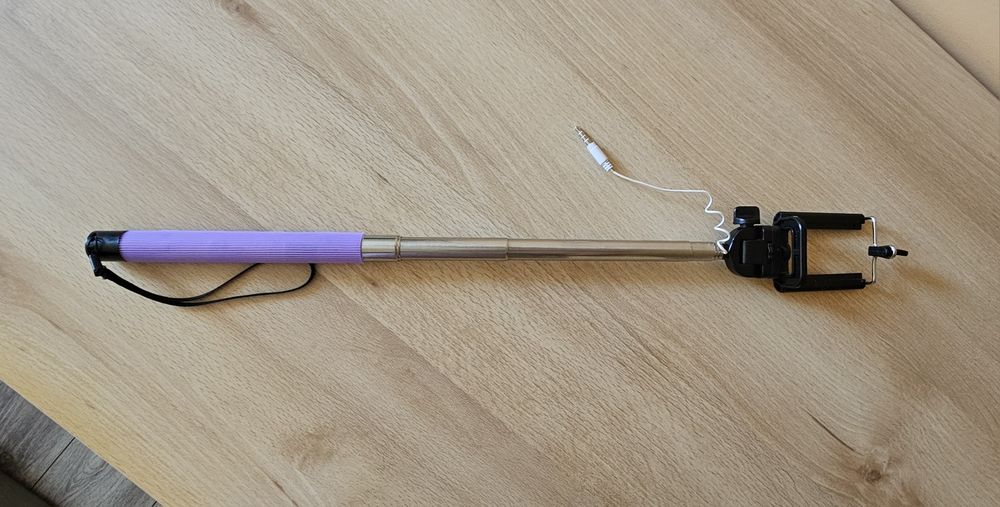 Nowy uchwyt do selfie stick fioletowy