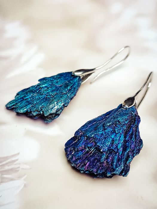 Komplet z naturalnym turmalinem – kolczyki i naszyjnik