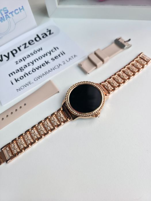 Smartwatch Damski, nowy, pełny komplet. Wyprzedaż magazynu