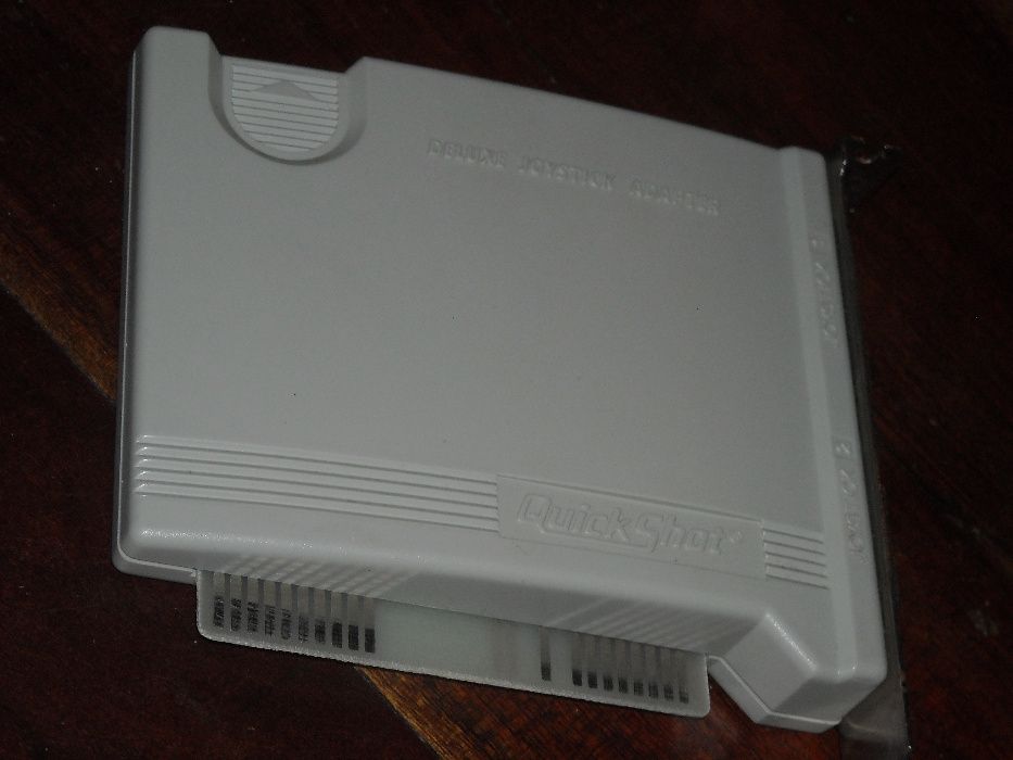 Placa Quickshot Deluxe Joystick Adapter vintage antiga - ISA