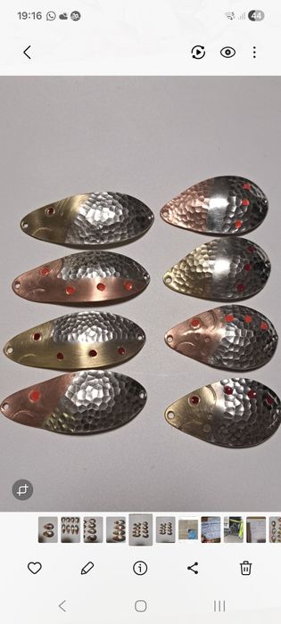 Przynety Blaszki Wahadłówki Trociowe