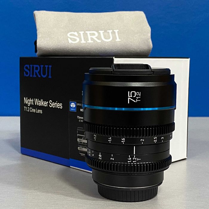 SIRUI Night Walker 75mm T1.2 (Sony E) - NOVA - 3 ANOS DE GARANTIA