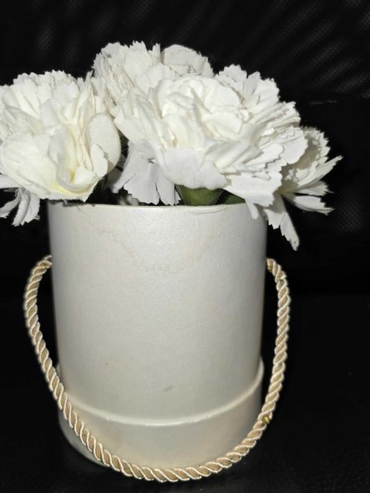 GOŹDZIKI sztuczne kwiaty fejka ikea bukiet 9 szt. wazon ozdobny