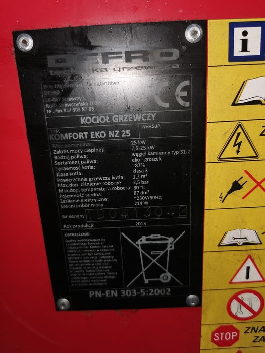 Cześć do pieca Defro na węgiel ekogroszek