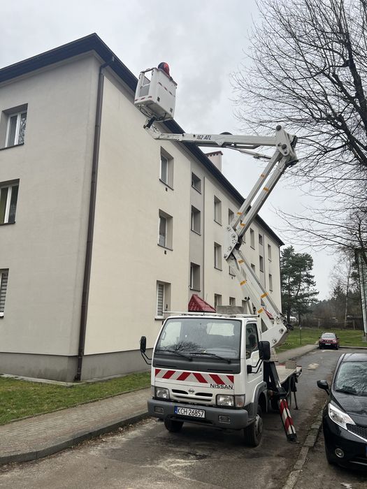 Usługi zwyżką , wycinka drzew , naprawa dachów