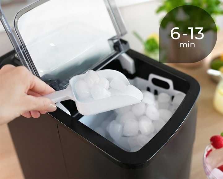 WYDAJNA Kostkarka do lodu 12KG domowa maszyna do kostek ekspresowy lód