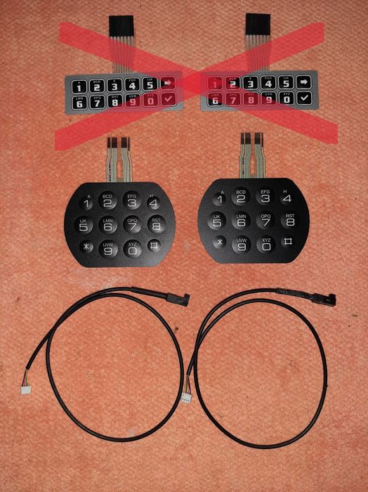 Membranas teclado LaGard (para cofre forte)