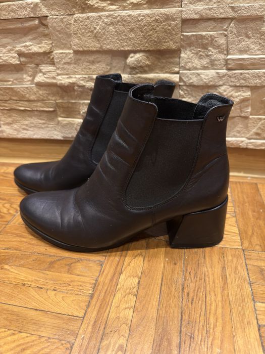Sprzedam skórzane sztyblety - botki Wojas 41 r