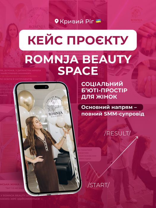 Ведення бʼюті-сторінок. СММ (instagram/tiktok)