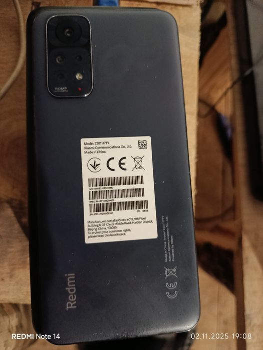 Xiaomi redmi note 11 4+2=6 gb  128gb