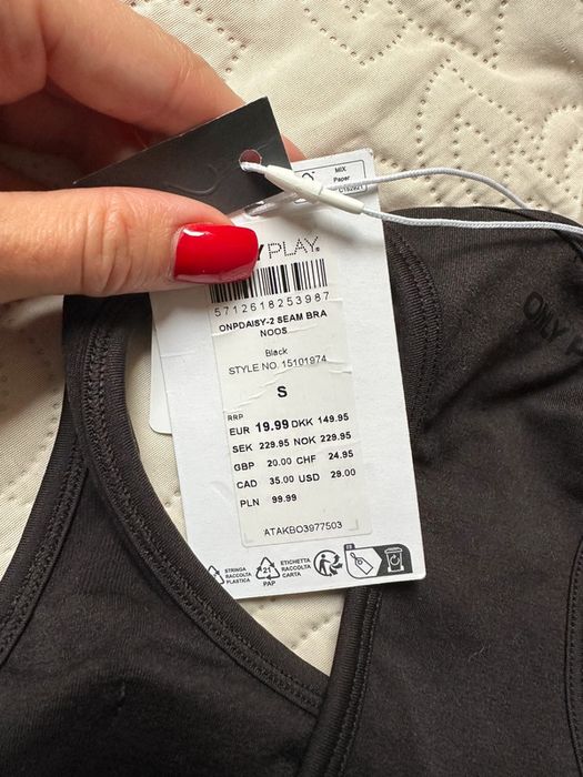 Biustonosz top treningowy S