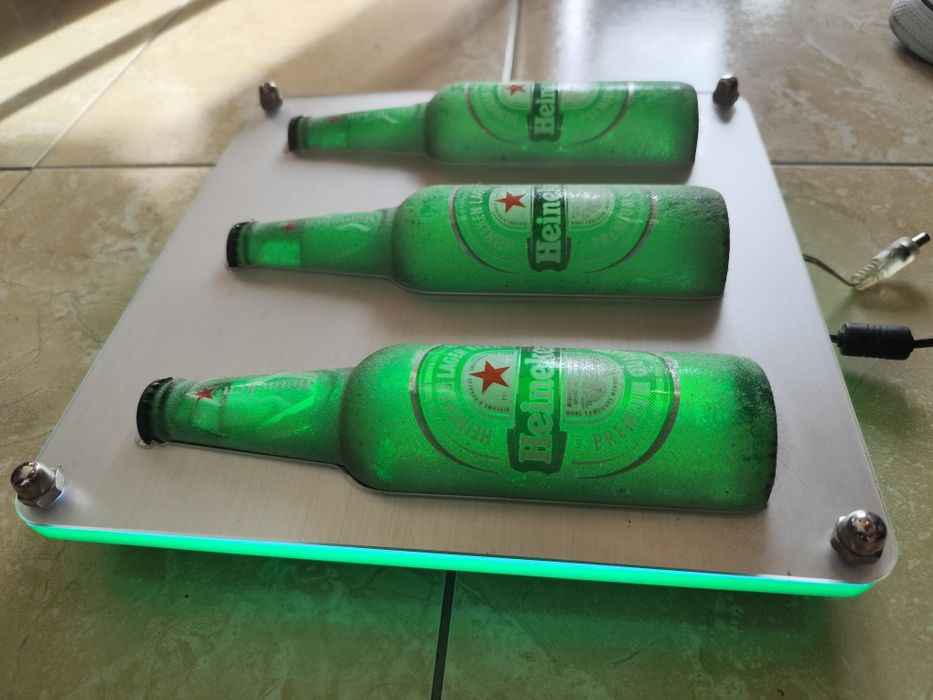 Led luminoso Heineken c/gelo