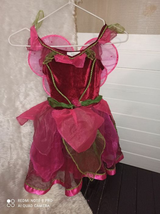 Маскарадный костюм наряд феи бабочки дюймовочки 2-3 лет