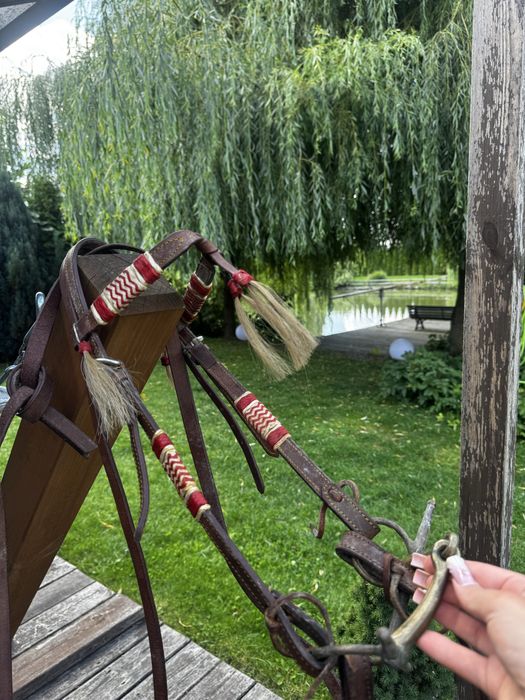 Kompletny zestaw westernowy Red Horns Texas Saddlers + osprzęt, pady