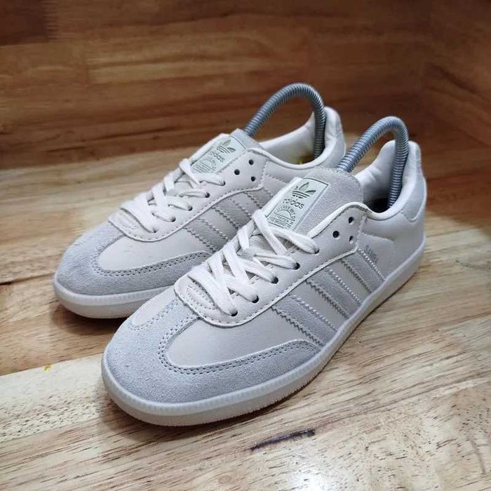 (БЕЗ ПЕРЕДОПЛАТИ) adidas Samba Triple White адідас самба чисто білі кросівки