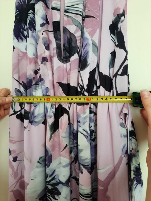 Nowa sukienka długa w kwiaty