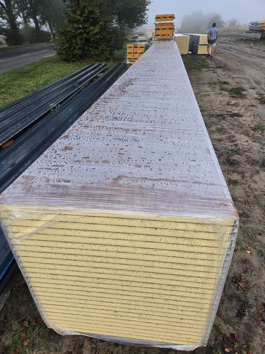 Płyta warstwowa 100mm drewnopodobna 13m NOWA