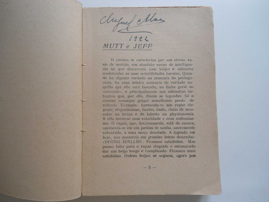 Mutt, Jeff & Cª por Benjamim Costallat