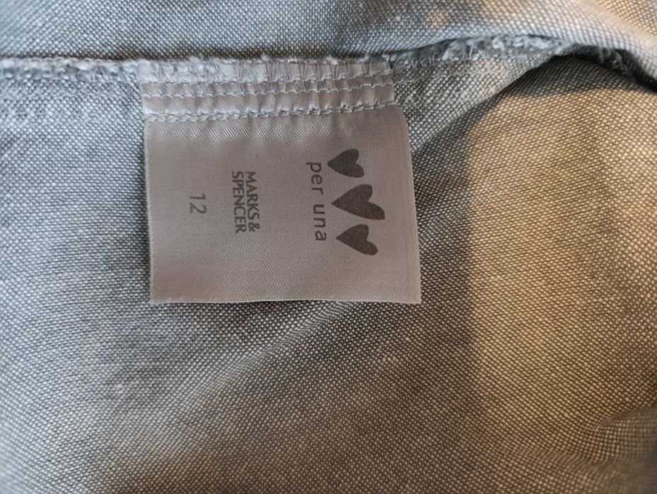Lniany żakiet. Szary. 40