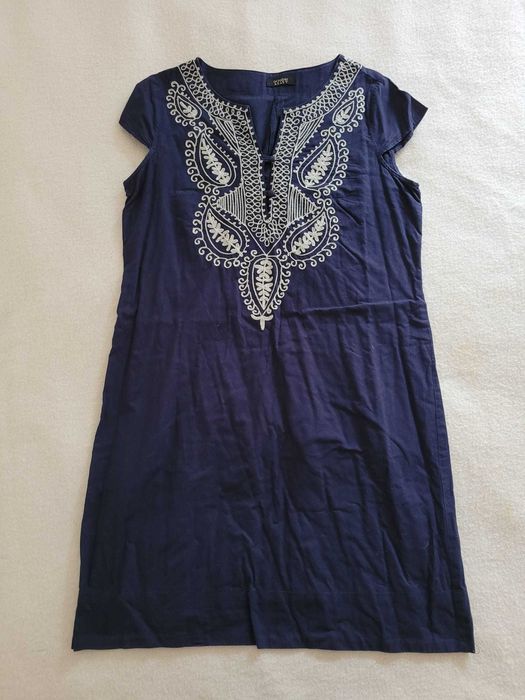 Vestido azul, October, 38/M, em muito bom estado