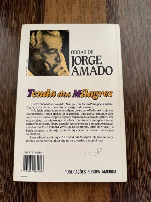 Livro “Tenda dos Milagres” de Jorge Amado