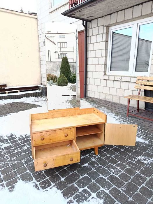Toaletka z lustrem PRL