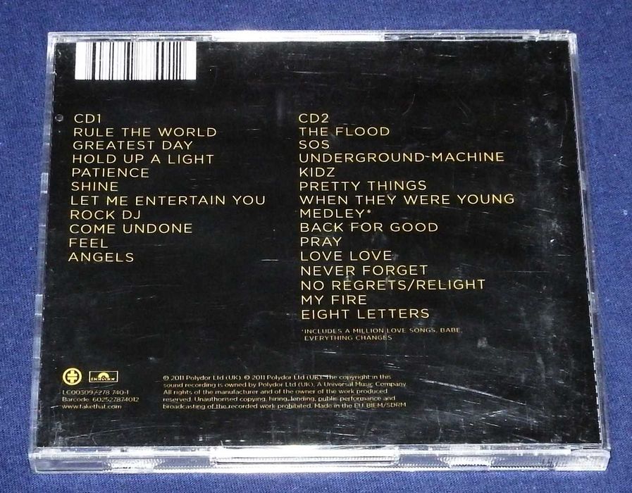 [2xCD] Take That - Progress Live