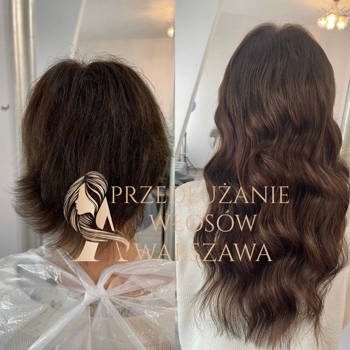 Przedłużanie włosów od 1200zlWłosy NATURALNIE Cale Fryzjerstwo