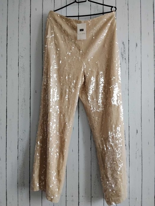 Nowe, cekinowe spodnie, cekiny na różne okazje 14