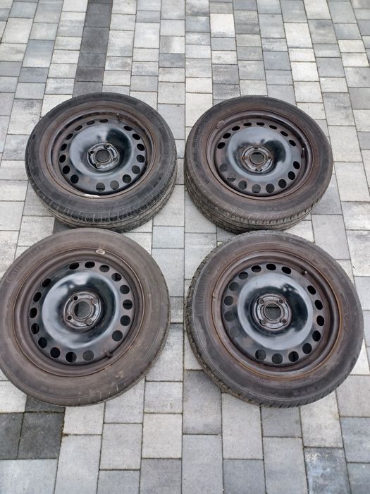 Opel corsa C D E  astra F G H adam R16 felgi stalowe kola 4x100 opony  195/55 r16 letnie continental