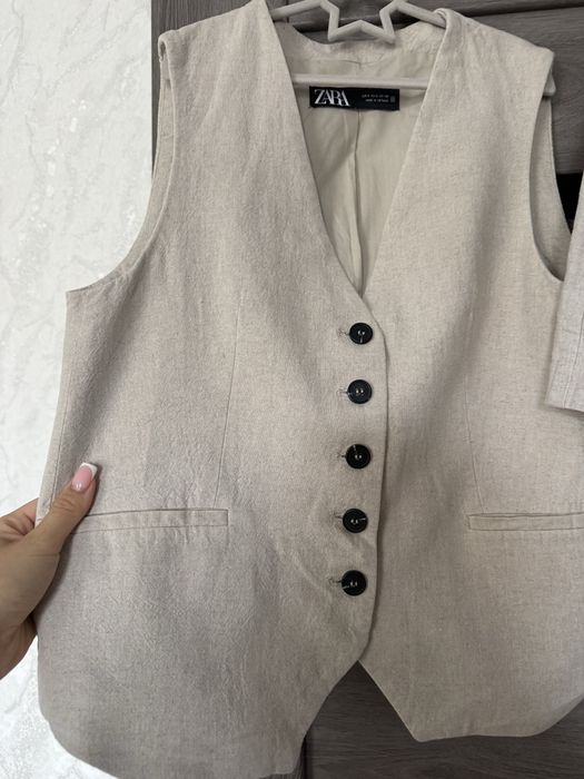 Костюм zara льон s-m