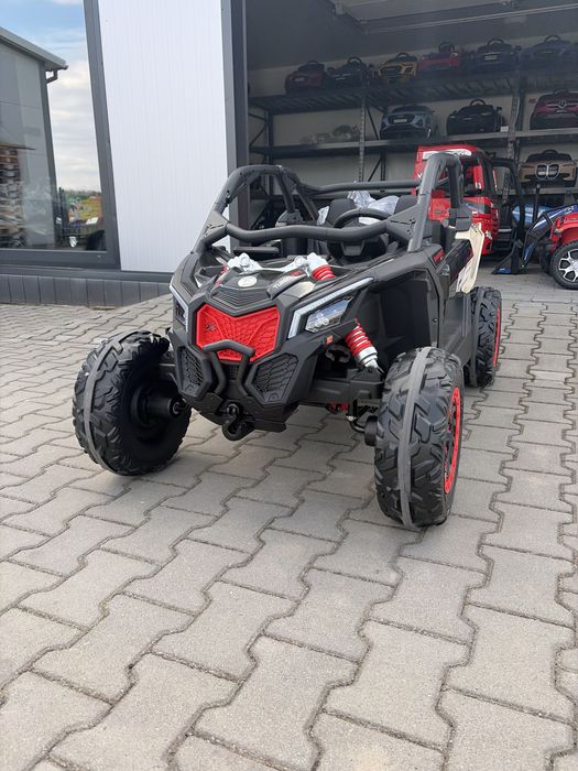 Auto na akumulator 2 osobowy Buggy CAN-AM 24 Volt 4x200 Watt pompowane koła