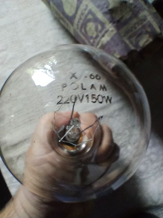 Żarówki PRL 150, 200, 500 W