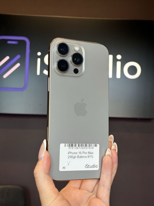 iPhone 16 Pro Max 256GB Tytan Naturalny- Stan bardzo dobry – Raty 0% – Wysyłka / Odbiór Warszawa GWARANCJA 12 MIESIĘCY!!!